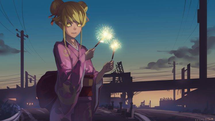 Oshino Shinobu, Monogatari Series, Anime, Anime Girls HD Wallpaper Desktop Background