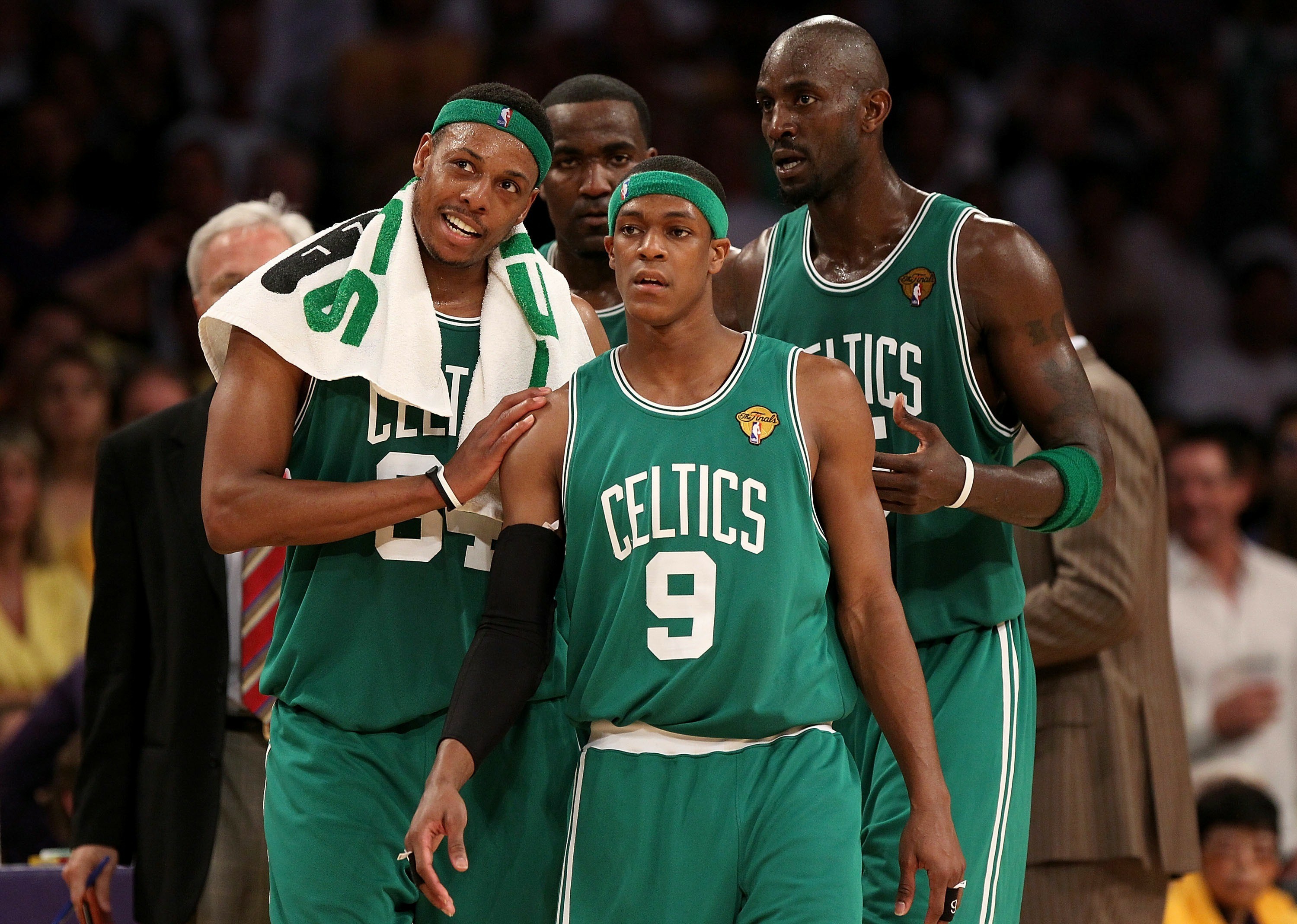 Nba Basketball Boston Celtics Boston Kevin Garnett Rajon Rondo Paul Pierce Sports