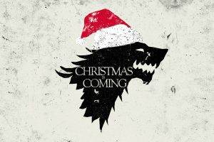 Game Of Thrones, Parody, Direwolf, Winter Is Coming, Christmas