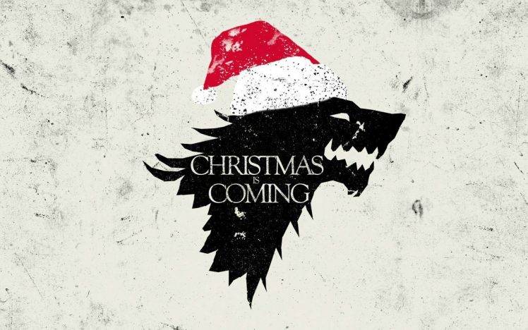 Game Of Thrones, Parody, Direwolf, Winter Is Coming, Christmas HD Wallpaper Desktop Background