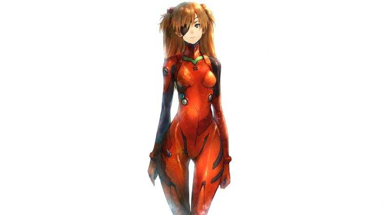 Neon Genesis Evangelion, Asuka Langley Soryu, Simple Background, Anime, Anime Girls HD Wallpaper Desktop Background