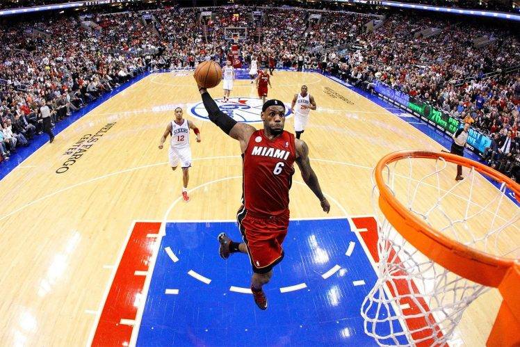NBA, Basketball, Miami Heat, Miami, LeBron James, Sports, Fans HD Wallpaper Desktop Background