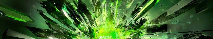 abstract, Explosion, Crystal, Nvidia HD Wallpaper Desktop Background