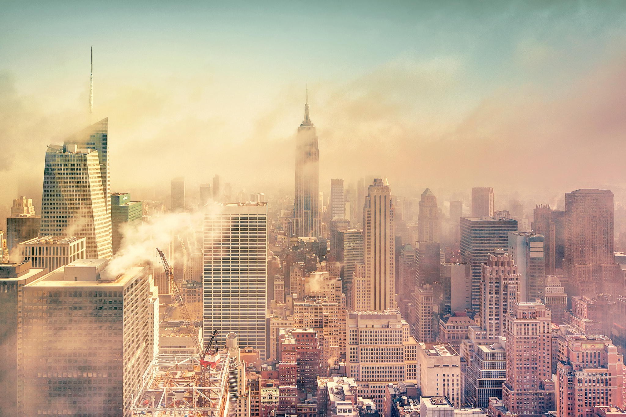 city, Landscape, Nature, Lights, Sky, Evening, Morning, Futuristic, Smoke Wallpapers HD ...