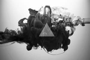 triangle, Abstract, Smoke, Monochrome, Digital Art