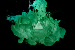 triangle, Ink, Smoke, Abstract, Digital Art, Green, Alberto Seveso, Inverted