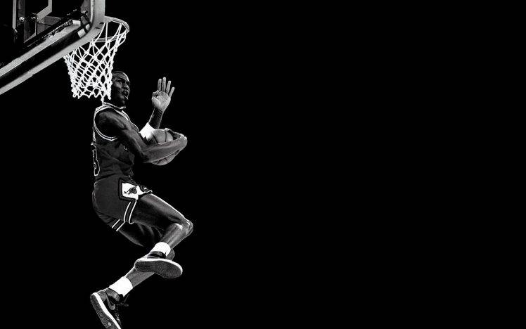 NBA, Michael Jordan, Basketball, Slam Dunk, Chicago Bulls, Nike, Air Jordan HD Wallpaper Desktop Background