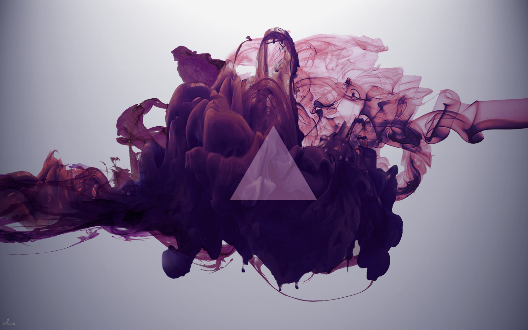 abstract, Smoke, Ink, Triangle, Purple Wallpaper