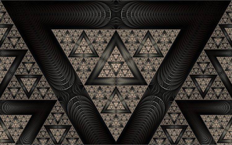 abstract, Triangle, Geometry, Symmetry HD Wallpaper Desktop Background
