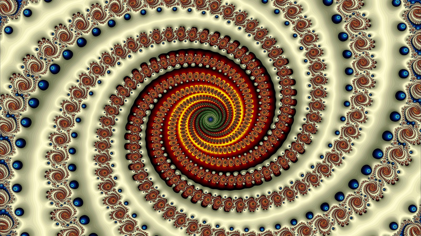 fractal, Spiral, Abstract Wallpaper