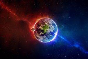 abstract, Colorful, Earth, Space, Planet, Space Art