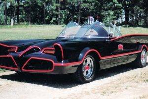 Batmobile, Vintage, Old Car, Batman Logo, Batman, Scanned Image