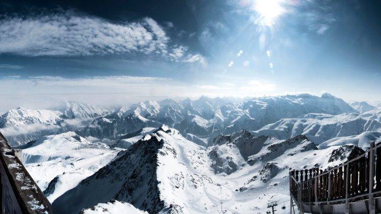snow, Mountain, Landscape, Alps, France HD Wallpaper Desktop Background