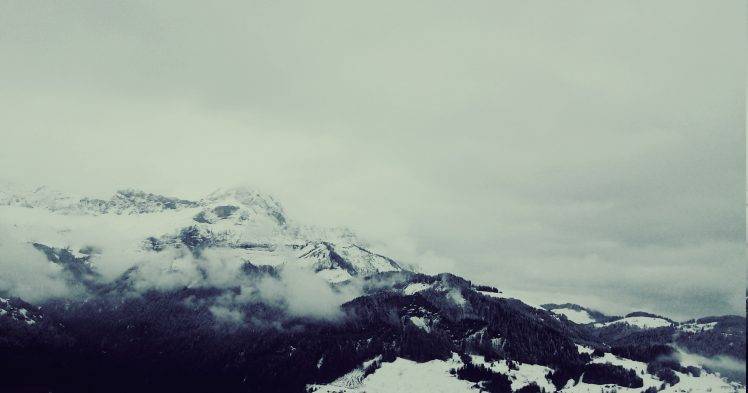 winter, Landscape, Mountain HD Wallpaper Desktop Background