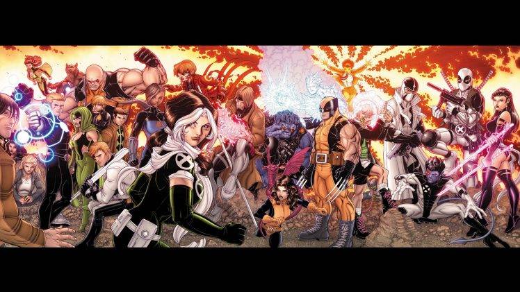 comics, Wolverine, X Men, Marvel Comics, Beast (character), Deadpool, Gambit, Rogue HD Wallpaper Desktop Background