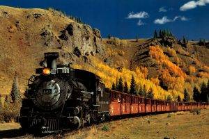 train, Steam Locomotive, Landscape
