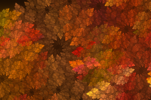 abstract, Fractal, Leaves, Fall