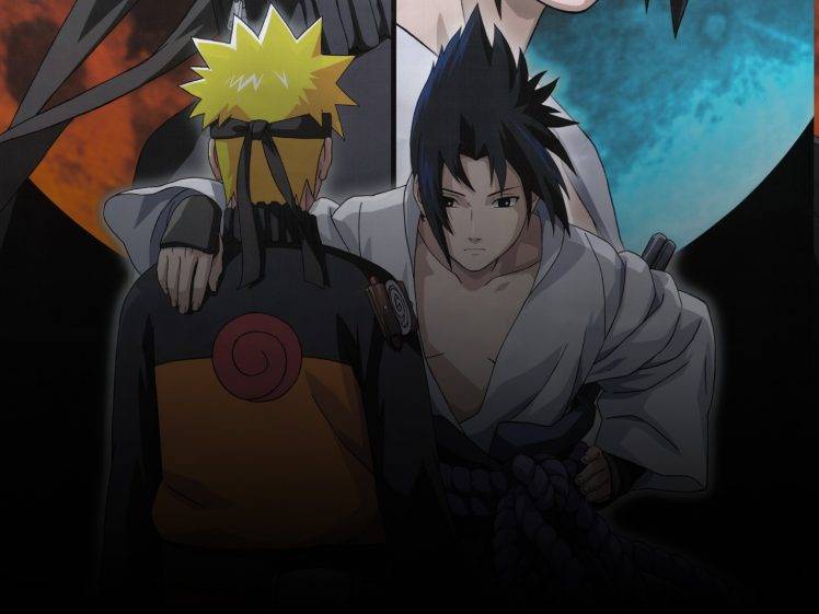Naruto Shippuuden, Uzumaki Naruto, Uchiha Sasuke, Anime Boys HD Wallpaper Desktop Background