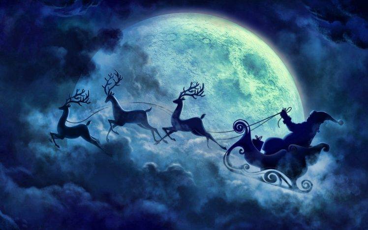 santa, Santa Claus, Christmas, Snow, Winter HD Wallpaper Desktop Background