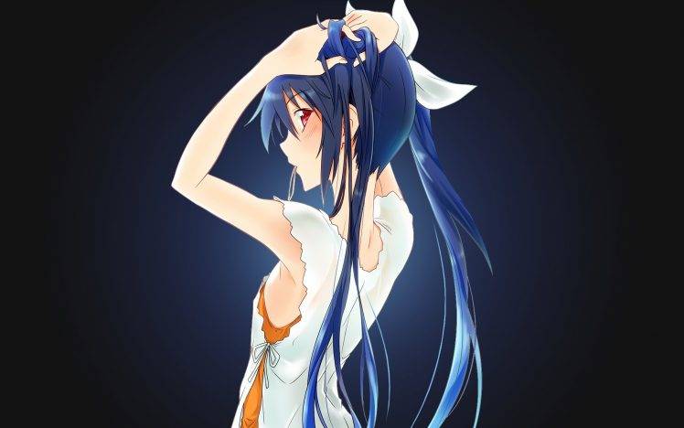 Ahegao Anime Girl with Blue Hair - wide 1