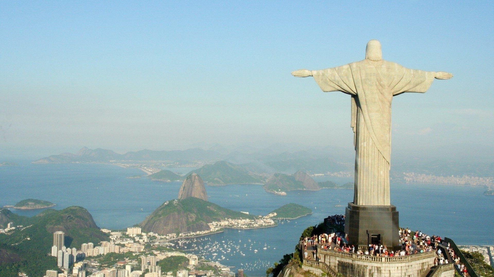 Rio De Janeiro, Brasil, Statue, Christ The Redeemer, Landscape Wallpaper