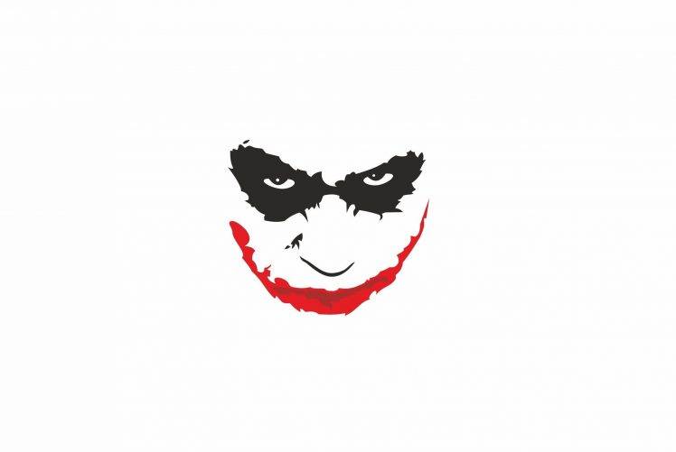 Joker, Red, Black, Eyes, Abstract, Batman, Minimalism HD Wallpaper Desktop Background