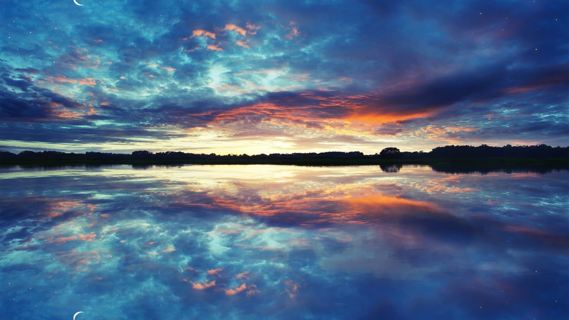 landscape, Lake, Clouds, Reflection, Nature Wallpaper