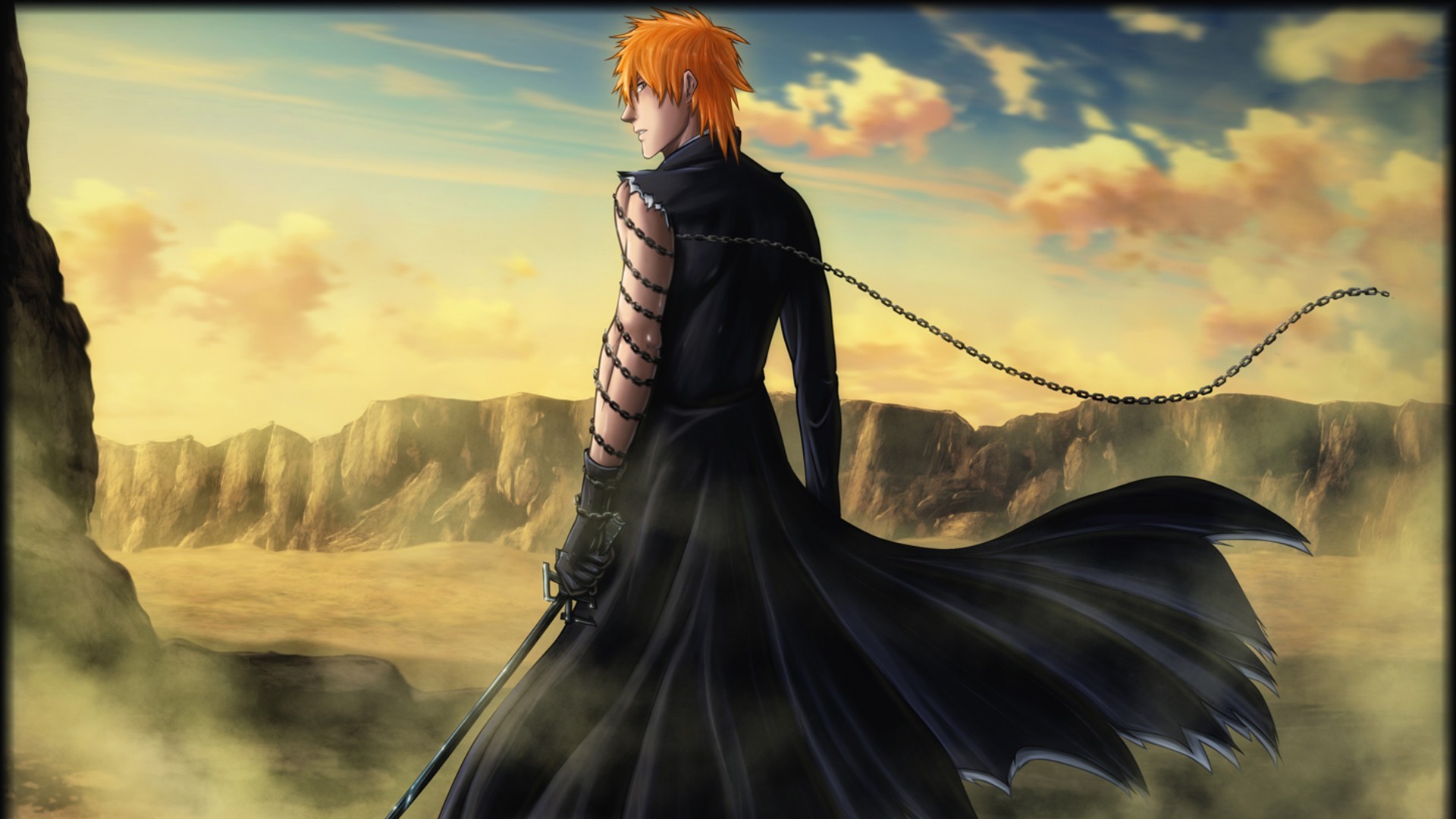  Bleach  Kurosaki Ichigo Anime Boys Desert Chains 