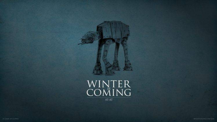 House Stark, Star Wars, AT AT, Game Of Thrones, Crossover, A Song Of Ice And Fire, Winter Is Coming HD Wallpaper Desktop Background