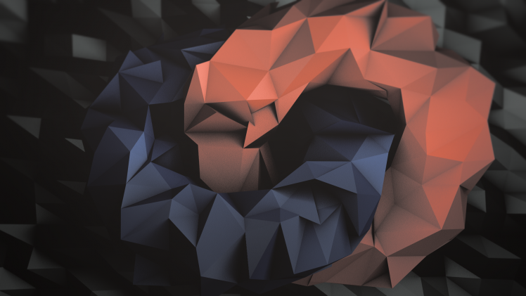 low Poly, Abstract HD Wallpaper Desktop Background