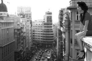 vintage, Monochrome, Urban, Building, City