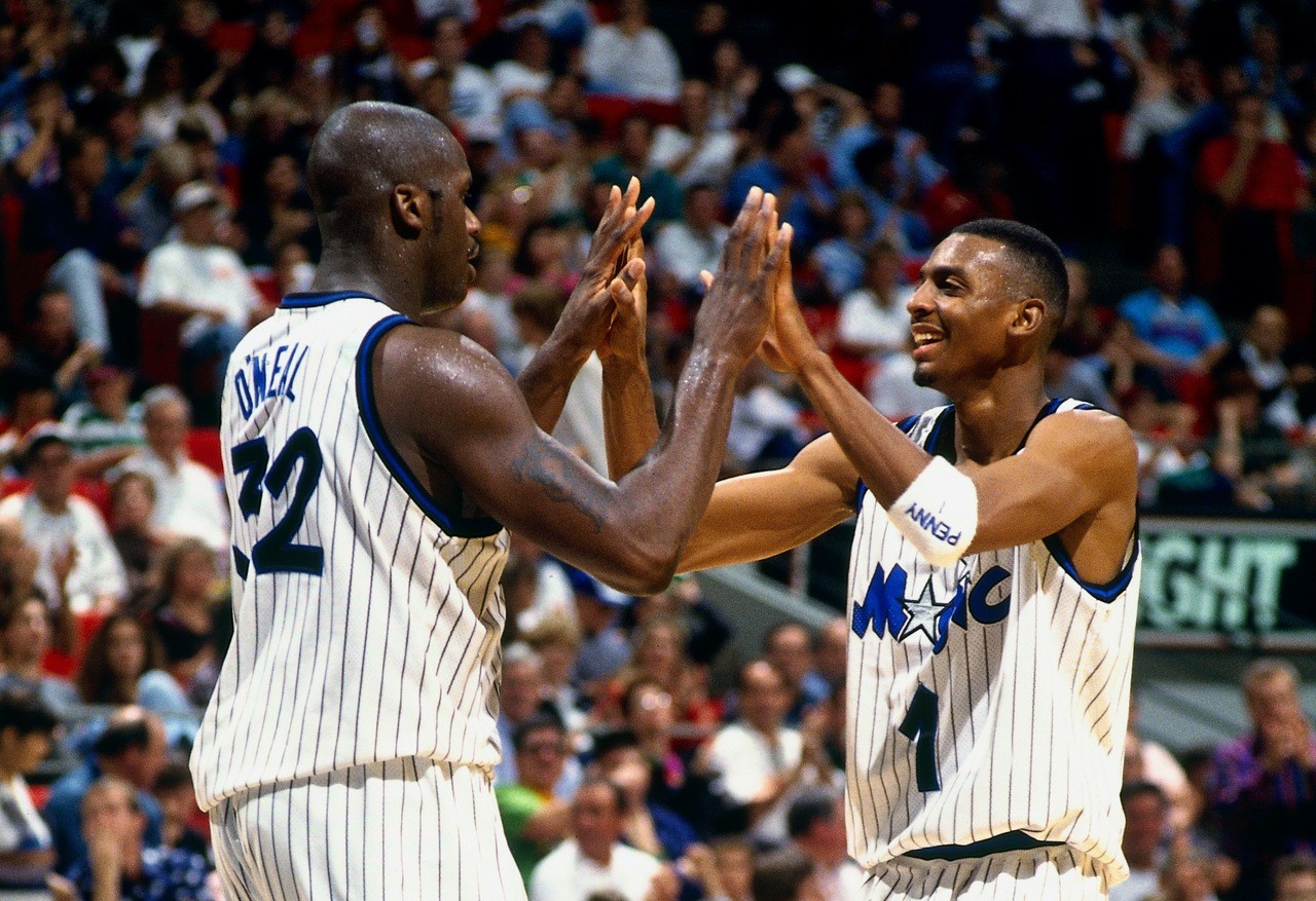 NBA, Basketball, Sports, Orlando, Orlando Magic, Penny Hardaway, Shaquille O'Neal Wallpaper