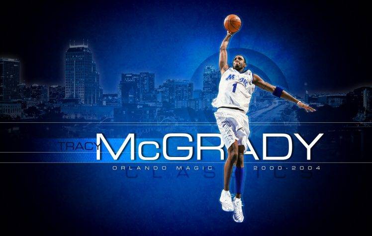 NBA, Basketball, Sports, Orlando, Magic, Orlando Magic, Tracy McGrady HD Wallpaper Desktop Background