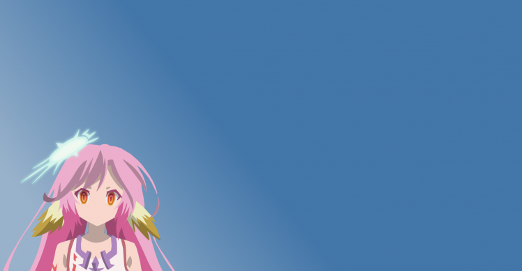No Game No Life, Jibril, Anime, Anime Girls, Pink Hair, Long Hair HD Wallpaper Desktop Background