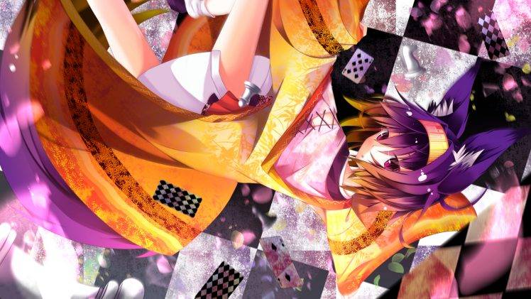 Hatsuse Izuna, No Game No Life, Purple Hair, Animal Ears, Purple Eyes, Anime Girls, Inumimi, Anime HD Wallpaper Desktop Background