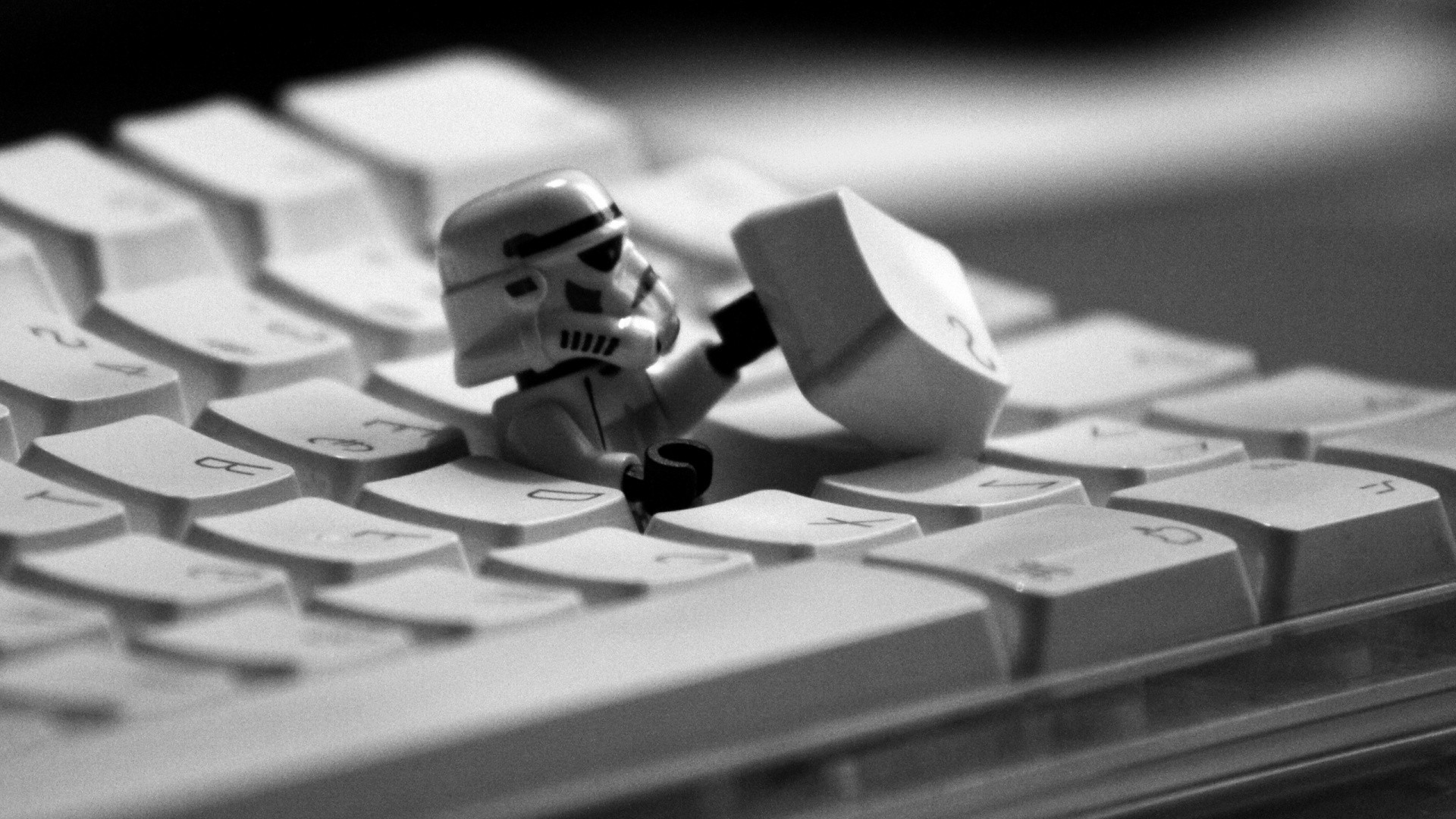 LEGO, Star Wars, Stormtrooper, Humor, White Wallpaper