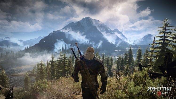 The Witcher 3 Wild Hunt Geralt Of Rivia Landscape Wallpapers Hd