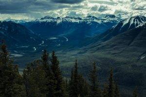 landscape, Forest, Mountain, Banff