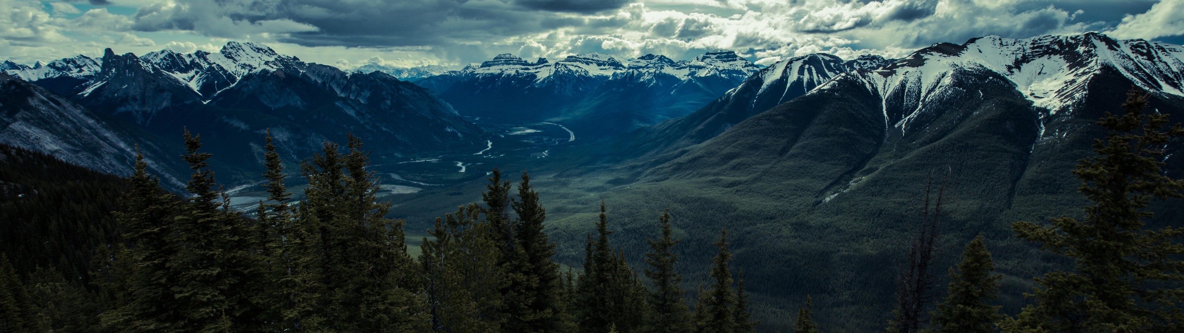 landscape, Forest, Mountain, Banff Wallpaper