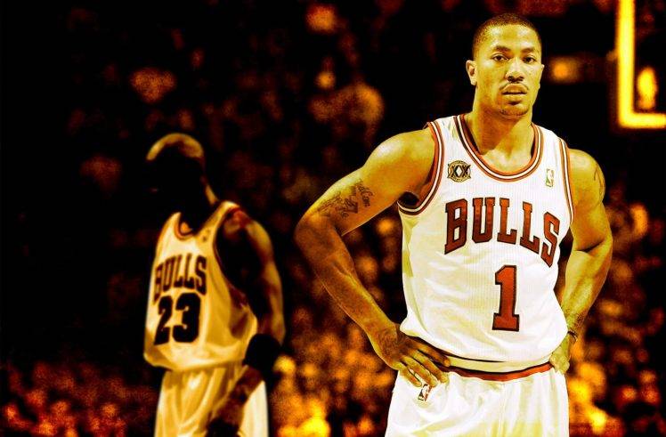 NBA, Basketball, Derrick Rose, Michael Jordan, Chicago, Chicago Bulls, Sports HD Wallpaper Desktop Background