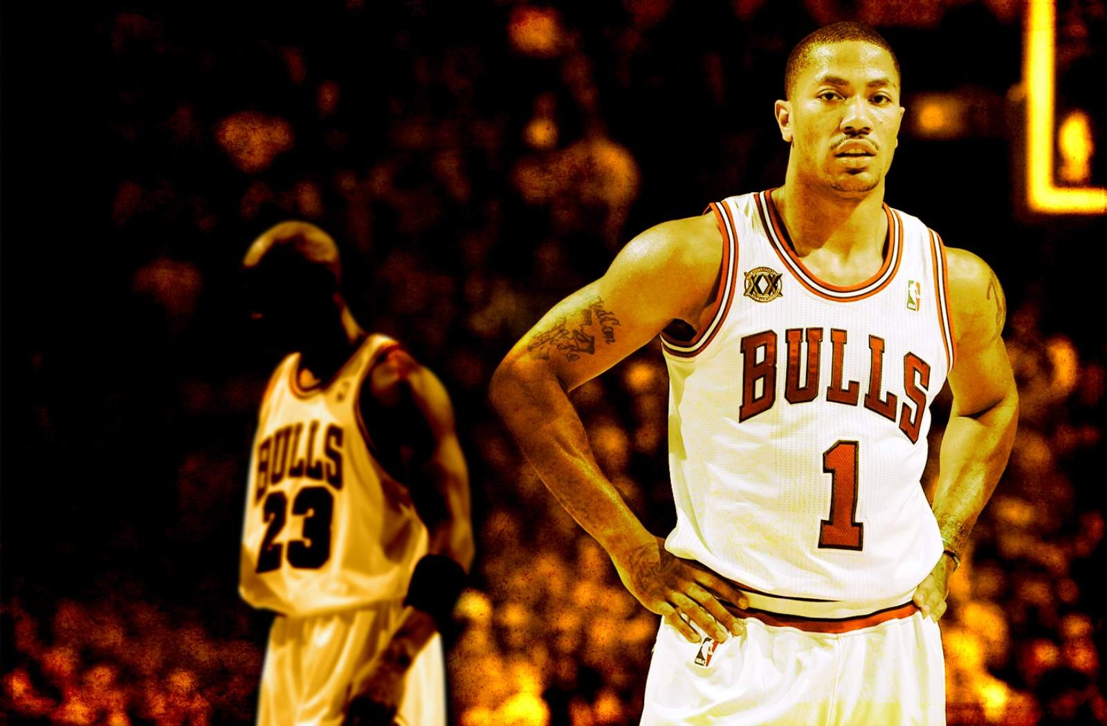 NBA, Basketball, Derrick Rose, Michael Jordan, Chicago, Chicago Bulls, Sports Wallpaper