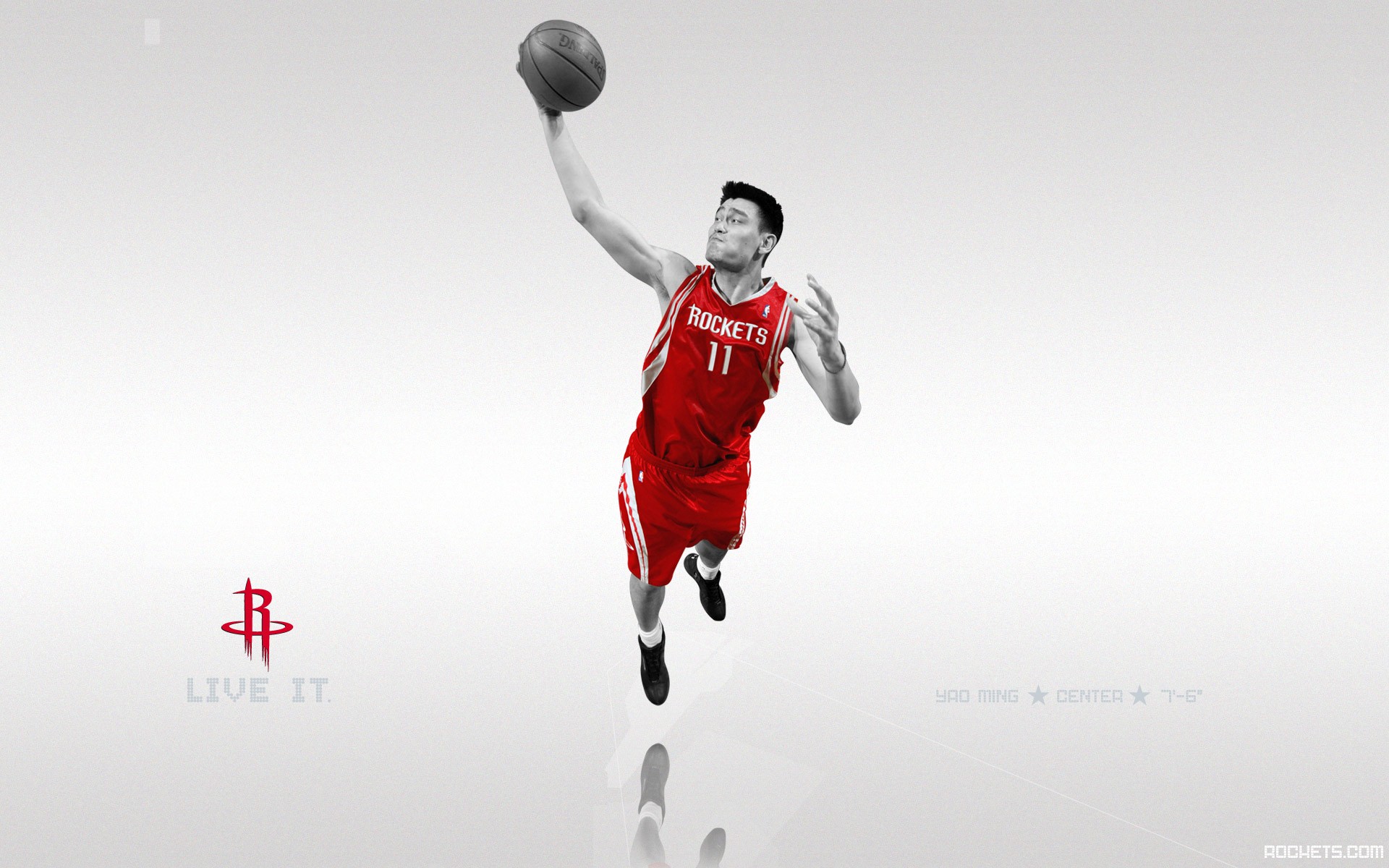 NBA, Basketball, Yao Ming, Houston, Houston Rockets, Rockets, Sports Wallpaper