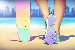 anime, ENM, Feet, Converse