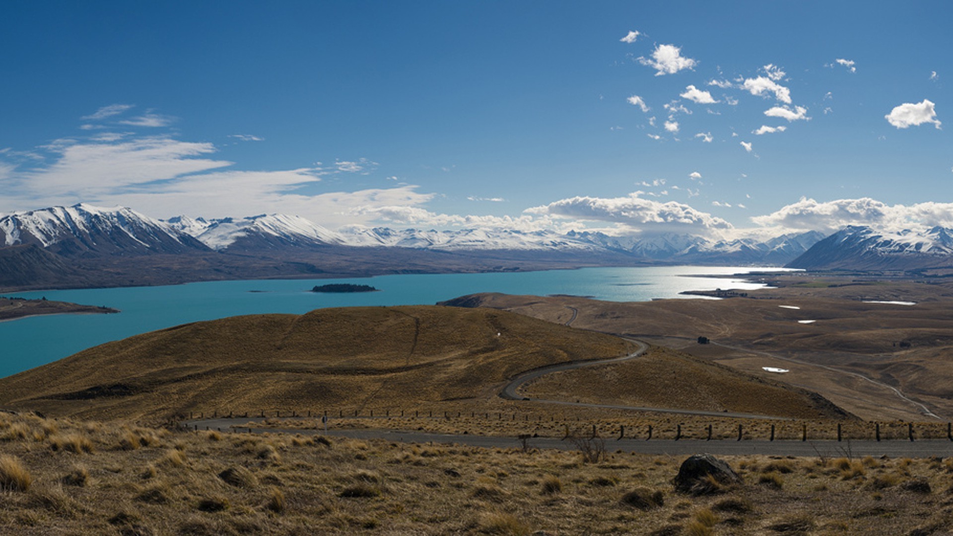 landscape, Mountain, Lake, New Zealand Wallpaper