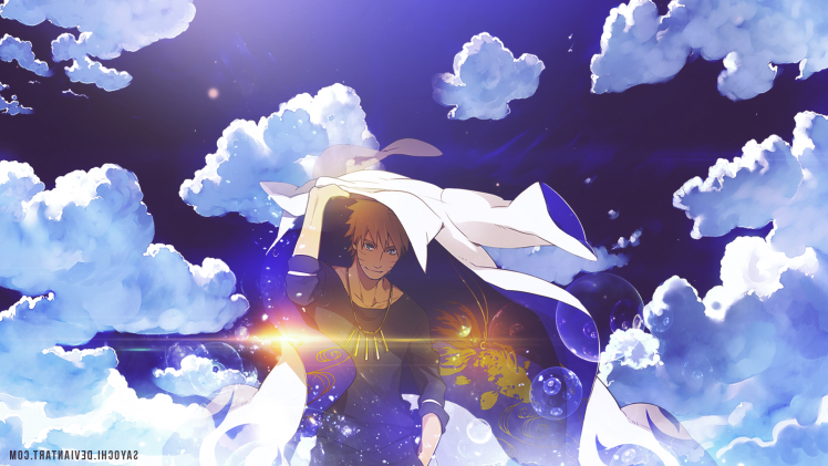 anime, Uzumaki Naruto, Naruto Shippuuden, Bubbles, Clouds, DeviantArt HD Wallpaper Desktop Background