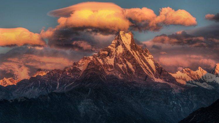 landscape, Nature, Mountain, Clouds, Sunlight HD Wallpaper Desktop Background