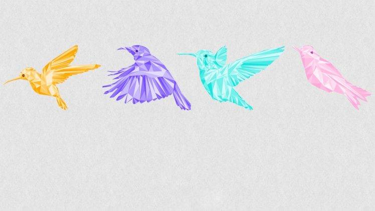 birds, Abstract, Hummingbirds HD Wallpaper Desktop Background