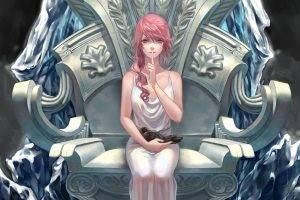 Claire Farron, Final Fantasy XIII, Final Fantasy, Anime, Anime Girls, Birds, Ice
