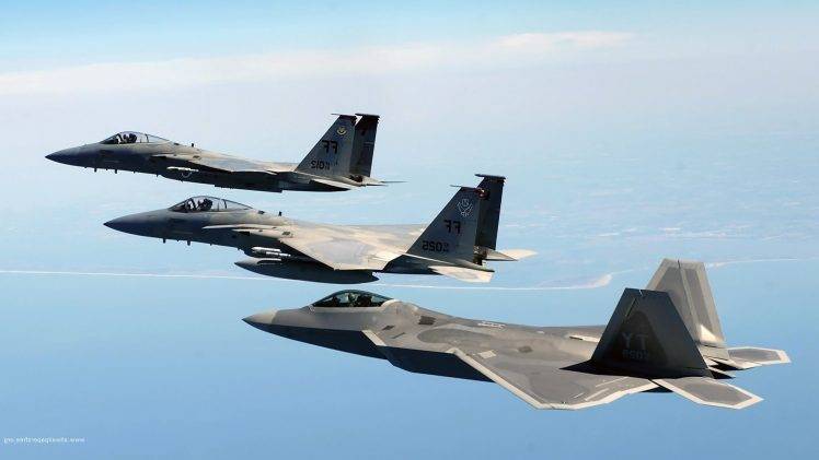 military Aircraft, Airplane, Jets, F22 Raptor, F 15 Eagle HD Wallpaper Desktop Background