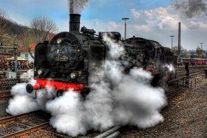 steam Locomotive, Vintage, HDR